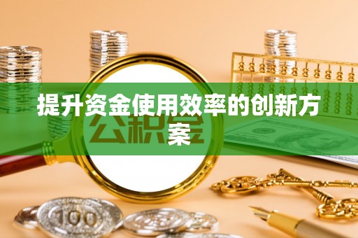 合江提升资金使用效率的创新方案