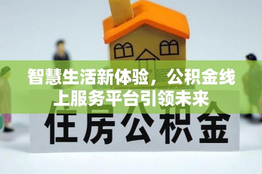 合江智慧生活新体验，公积金线上服务平台引领未来